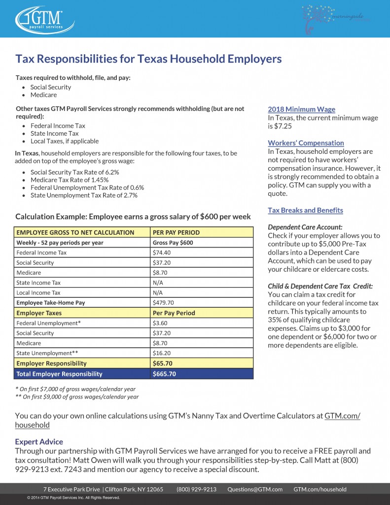 2018 Tax Resp TX 600 - Morningside